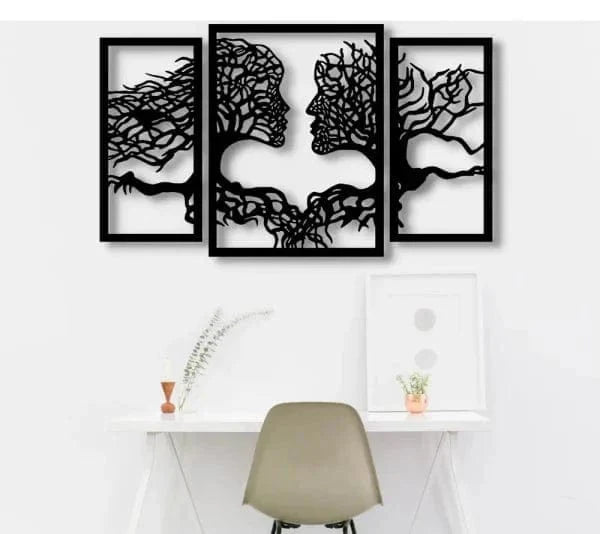 Tree of Life Roots Wooden Wall 3 PCS Frame - Decorify