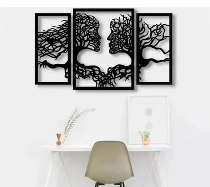 Tree of Life Roots Wooden Wall 3 PCS Frame - Decorify